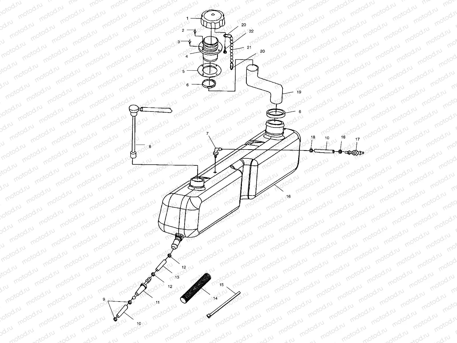 OIL TANK - W025099D/W025099I (4971417141A13) | OIL TANK - W025099D/W025099I (4971417141A13)