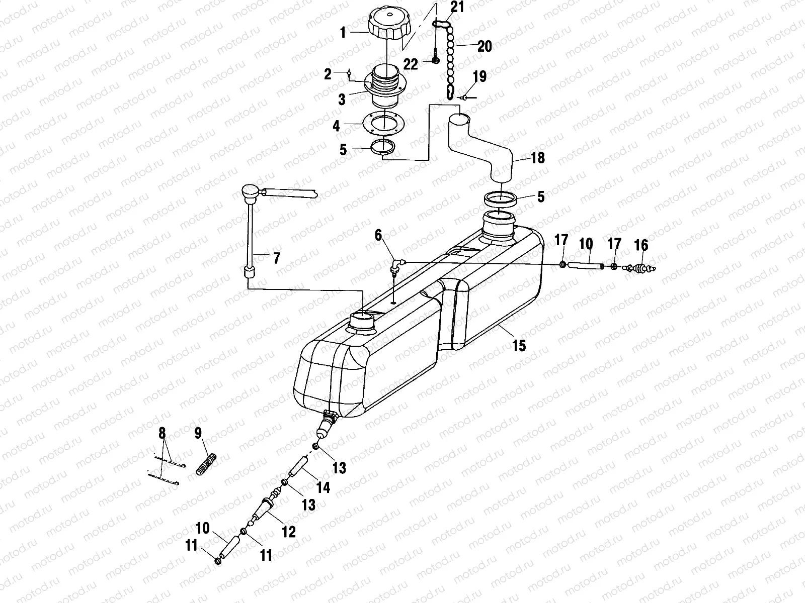 OIL TANK - W025199D/W025199I (4971327132A12) | OIL TANK - W025199D/W025199I (4971327132A12)