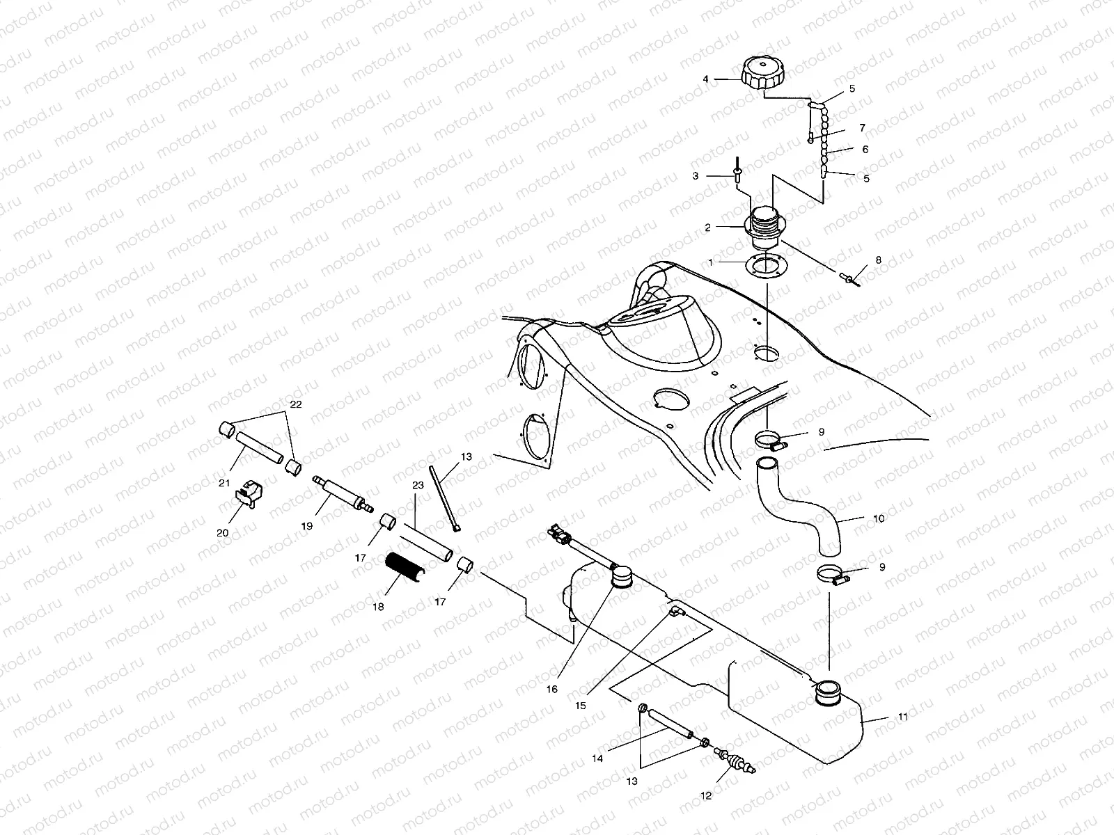 OIL TANK - W035303CA/CB/IA/IB (4981068106A09) | OIL TANK - W035303CA/CB/IA/IB (4981068106A09)