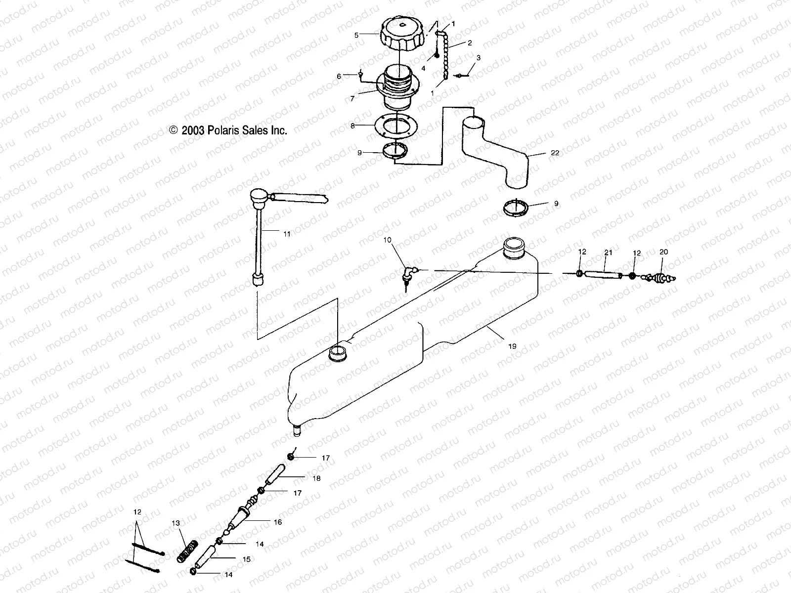 OIL TANK - W045098CA/IA (4990459045A13) | OIL TANK - W045098CA/IA (4990459045A13)