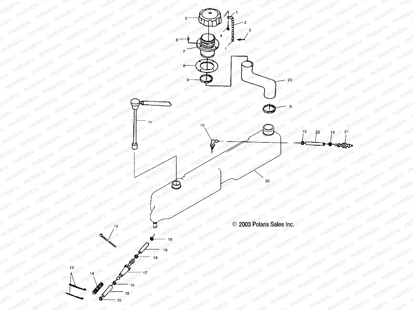 OIL TANK - W045101CA/W045101IA (4990479047A12) | OIL TANK - W045101CA/W045101IA (4990479047A12)