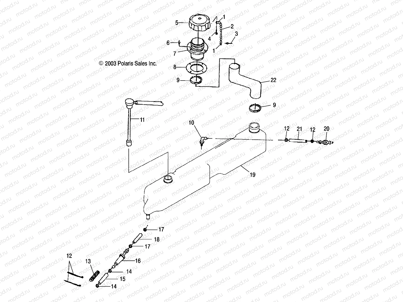 OIL TANK - W045297DA/IA (4990519051A12) | OIL TANK - W045297DA/IA (4990519051A12)