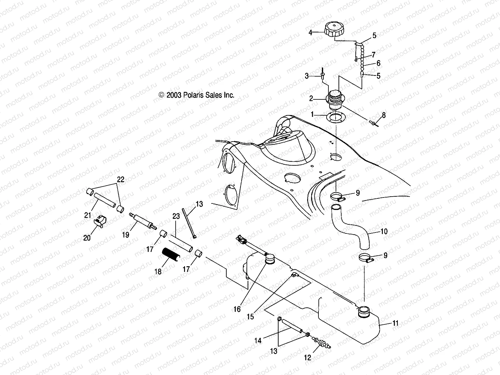 OIL TANK - W045303CA/IA (4990539053A09) | OIL TANK - W045303CA/IA (4990539053A09)