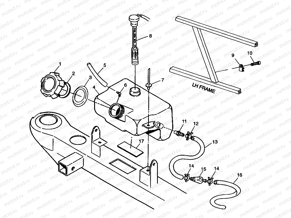 OIL TANK XPRESS 300 W98CA28C (4945364536B001) | OIL TANK XPRESS 300 W98CA28C (4945364536B001)