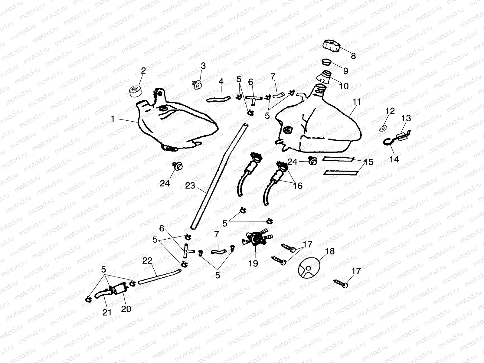 OIL TANK/FUEL TANK - A03FA09CA/CC/CD (4978857885B05) | OIL TANK/FUEL TANK - A03FA09CA/CC/CD (4978857885B05)
