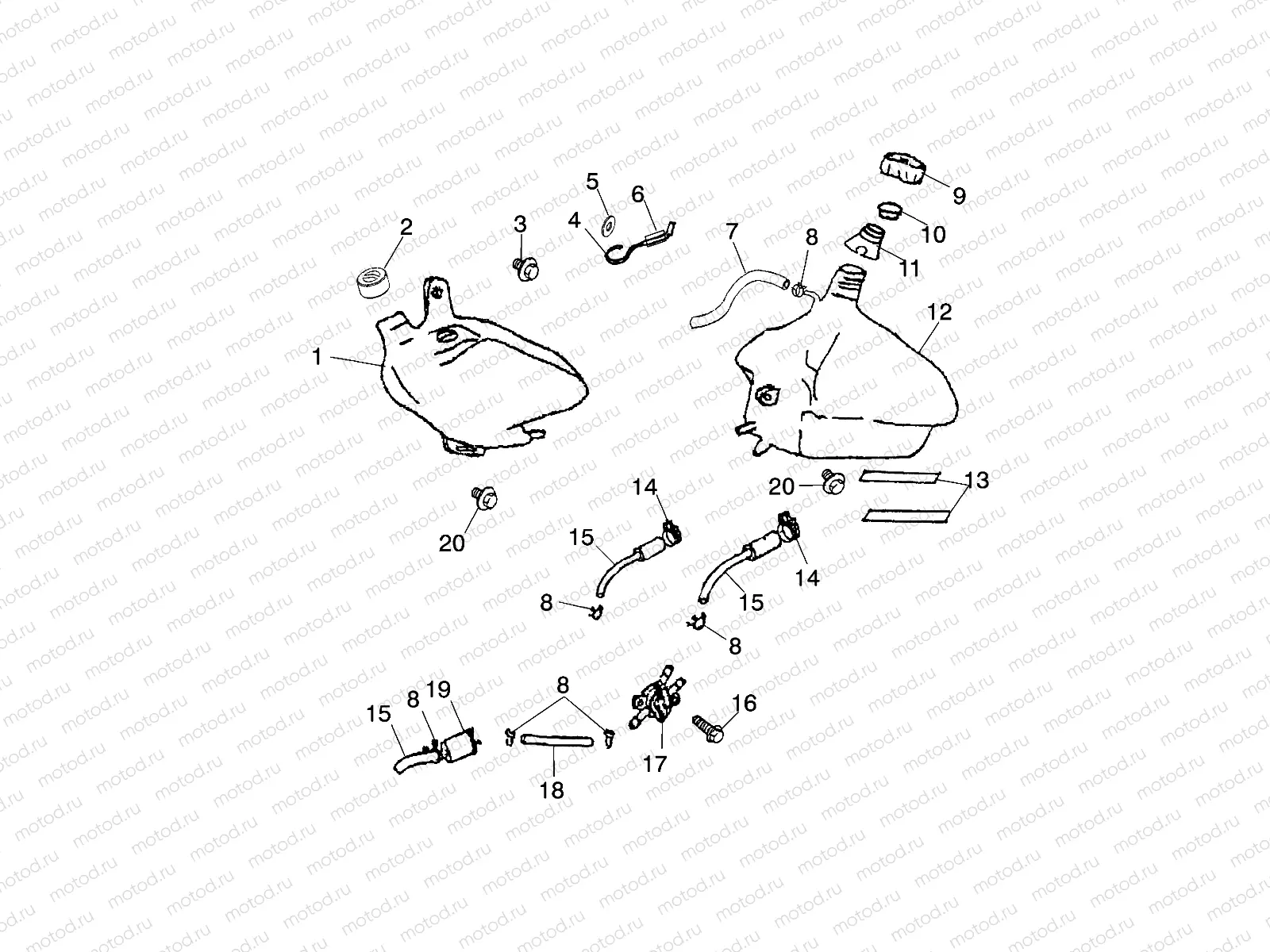 OIL TANK/FUEL TANK - A03KA09CA/CB (4983138313B05) | OIL TANK/FUEL TANK - A03KA09CA/CB (4983138313B05)