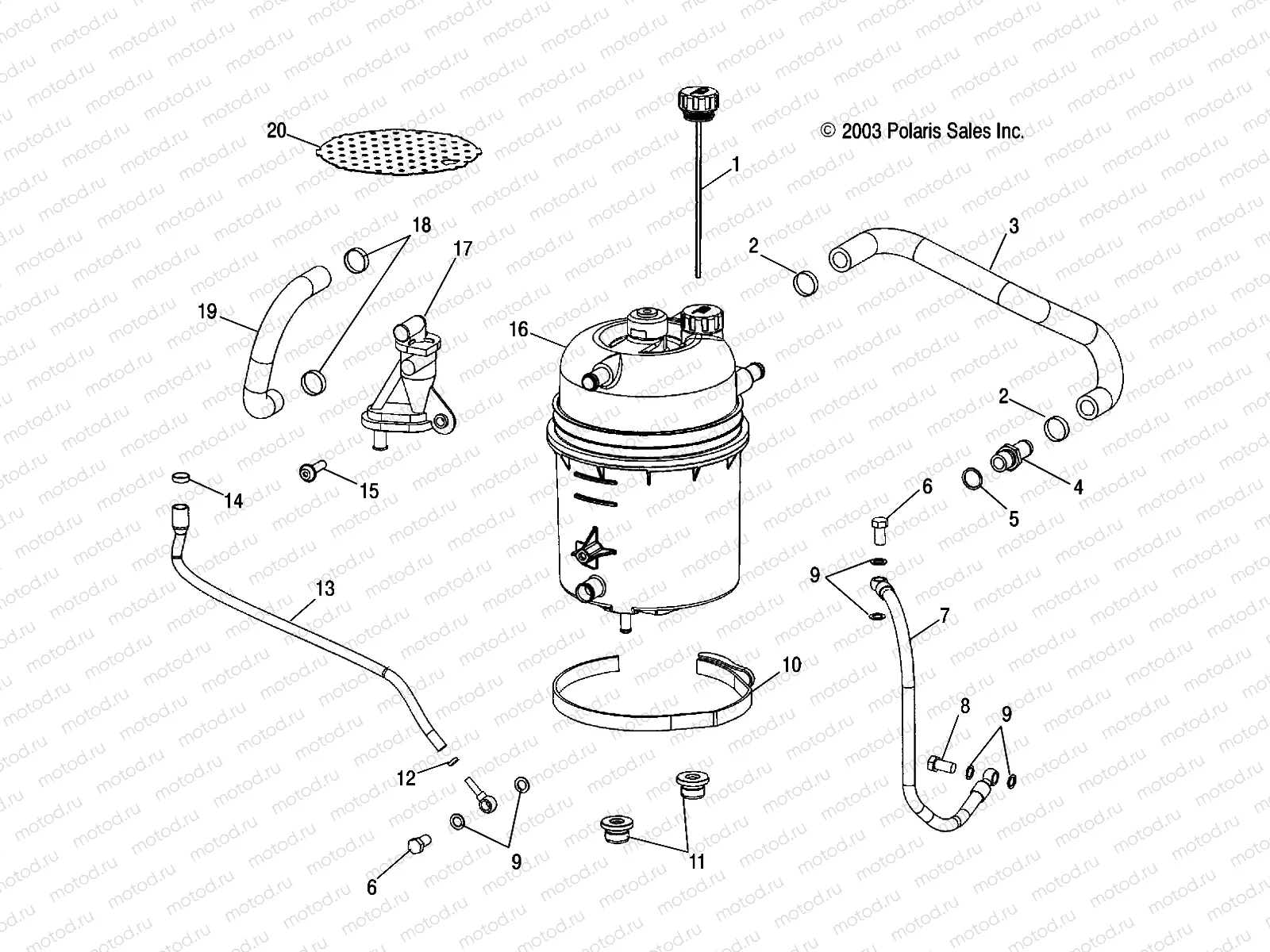 OIL TANK/LINES - W045305CA/IA/CB/IB/IE/CC/IC/CD/ID/IF (4990579057D06) | OIL TANK/LINES - W045305CA/IA/CB/IB/IE/CC/IC/CD/ID/IF (4990579057D06)