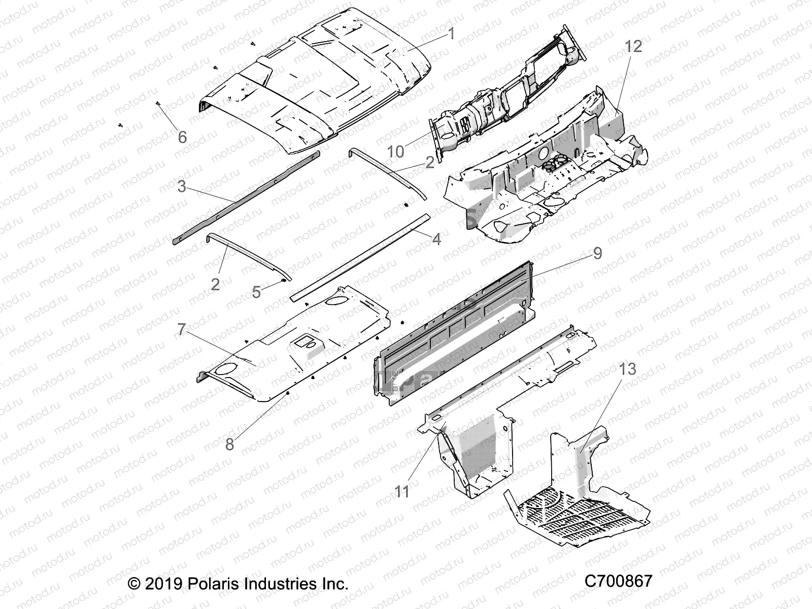 OPT | OPT, ROOF, PREM PREP AUDIO, CLOSEOFFS, HOOD LINER, FLOOR, AND DASH - R20RRE99A/B (C700867)