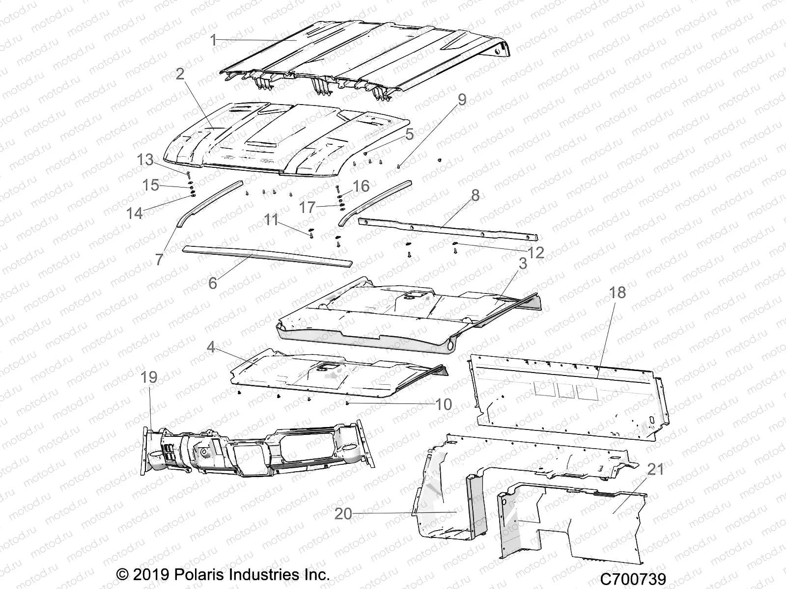 OPT | OPT, ROOF, PREM PREP AUDIO, REAR CLOSE OFF, COVER, AND DASH - R20RSB99A/B (C700739)