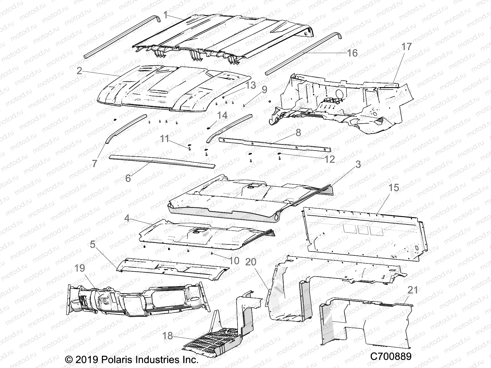 OPT | OPT, ROOF, PREM PREP, CLOSE OFF PANELS, COVER, DASH, AND HOOD LINER - R20RSE99A/B (C700889)