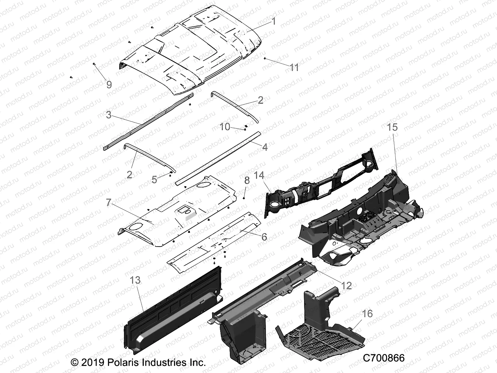 OPT | OPT, ROOF PREM PREP, CLOSEOFFS, HOOD LINER, FLOOR, AND DASH - R20RRE99A/B (C700866)