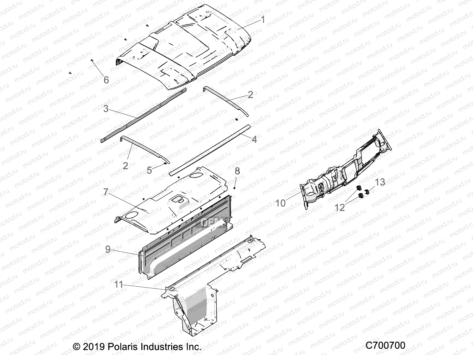 OPT | OPT, ROOF,PREM PREP AUDIO, REAR CLOSE OFF AND DASH - R20RRB99A/B (C700700)