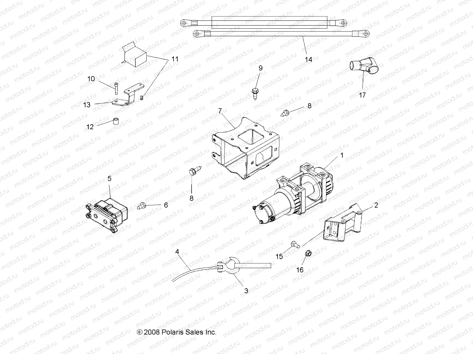 OPTIONS | OPTIONS, WINCH - A09ZN55AT (49ATVWINCH09SPXPEPS850)