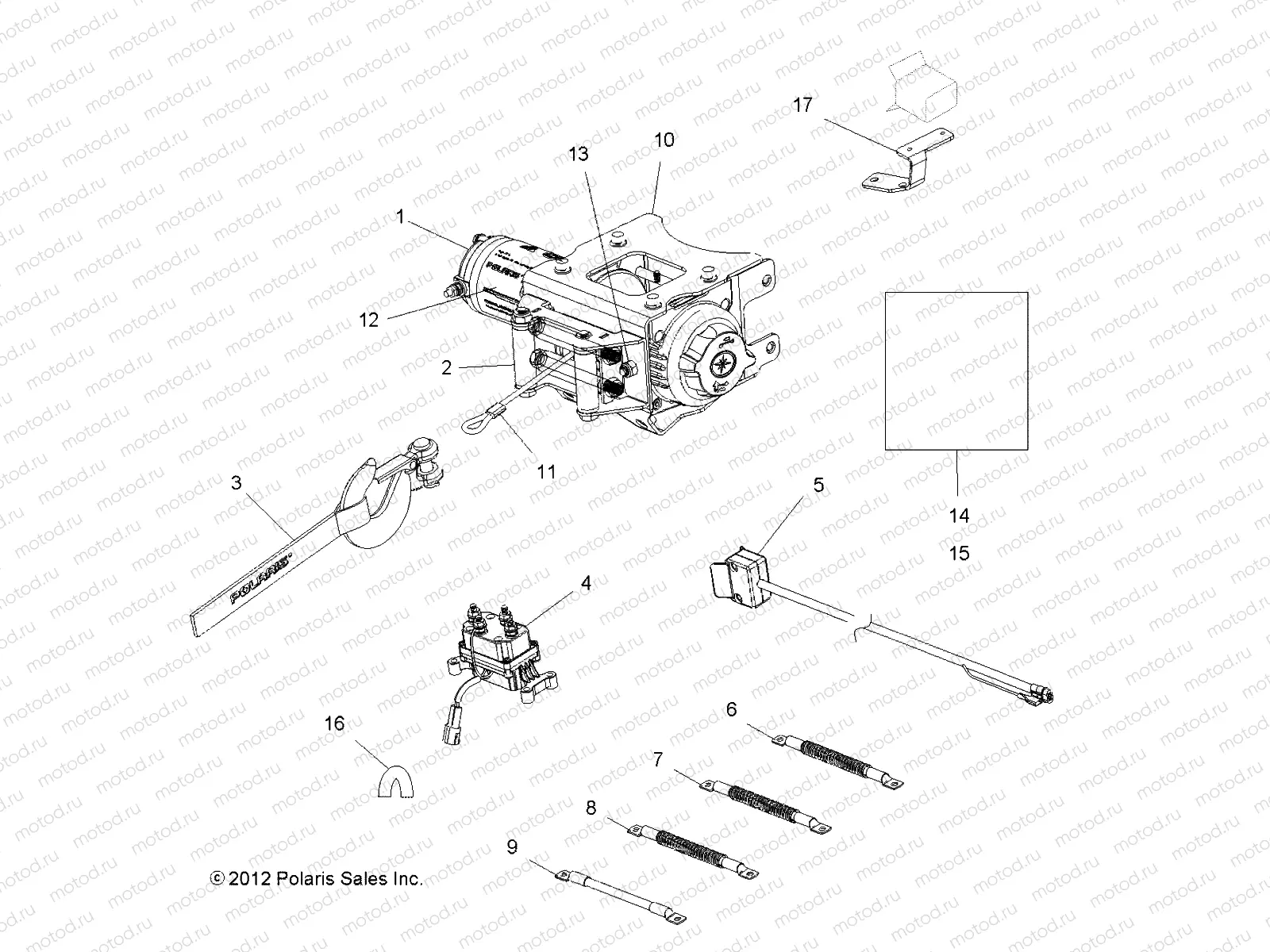 OPTIONS | OPTIONS, WINCH - A13ZN5EAK/T (49ATVWINCH136X6)