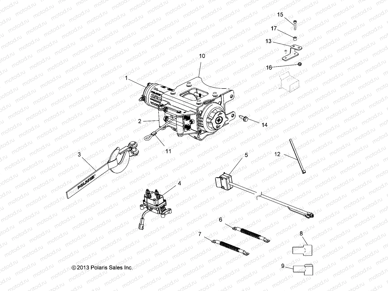 OPTIONS | OPTIONS, WINCH - A14CF76FA (49ATVWINCH14800F)