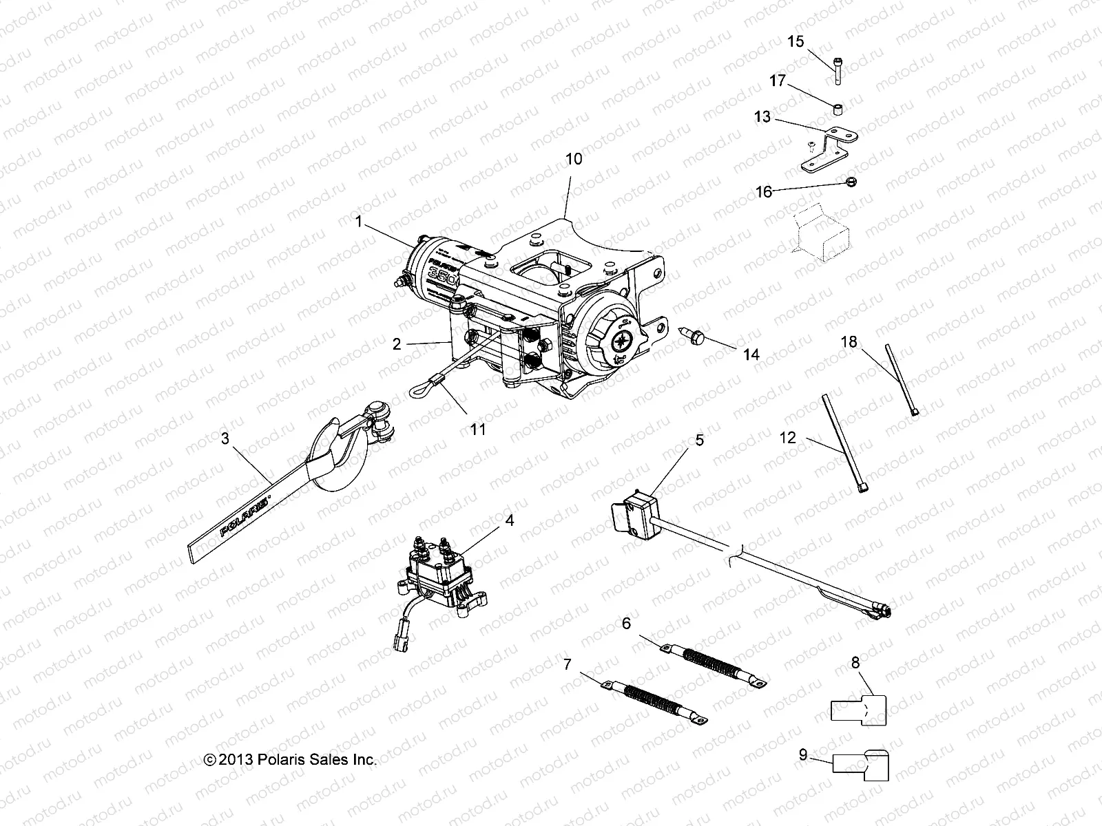 OPTIONS | OPTIONS, WINCH - A14MN50EM/EA (49ATVWINCH14SP800F)