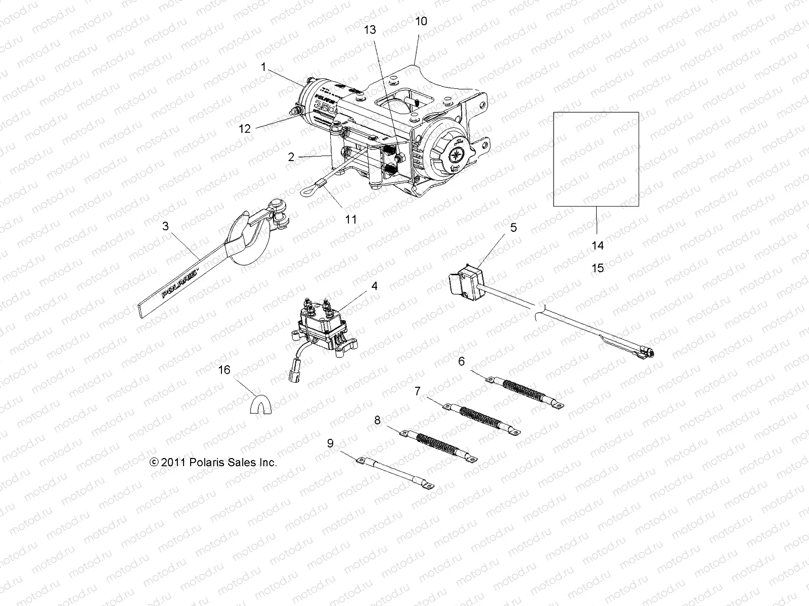 OPTIONS | OPTIONS, WINCH (Built 1/02/12 and After) - A12CF76FF (49ATVWINCH12SPF)