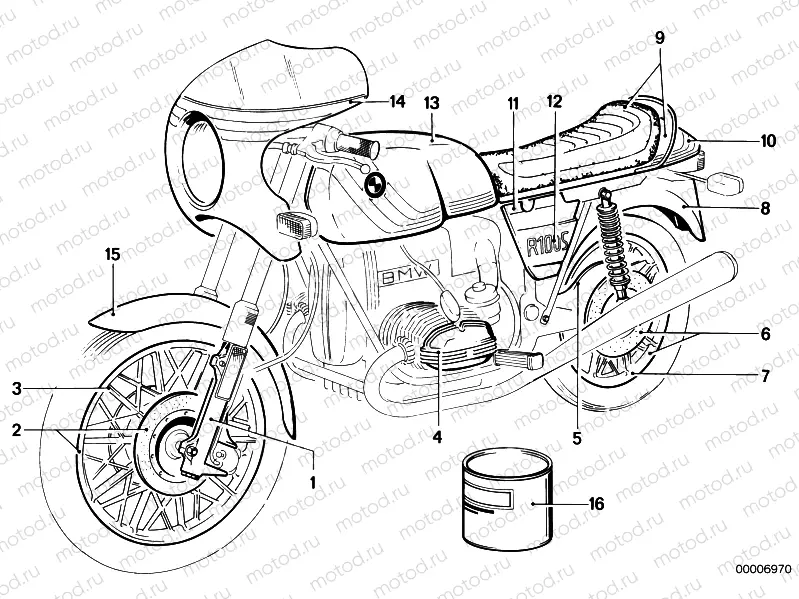 Painted parts 131 hellsilber