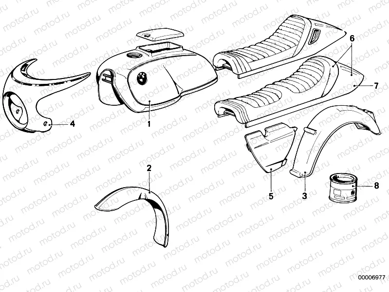 Painted parts 561 tt-silberrauch