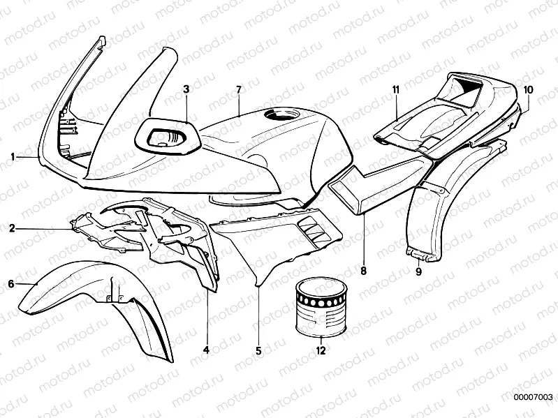 Painted parts 578 bajared