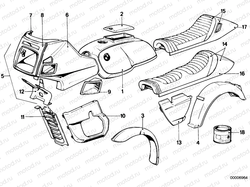Painted parts 588 bronco
