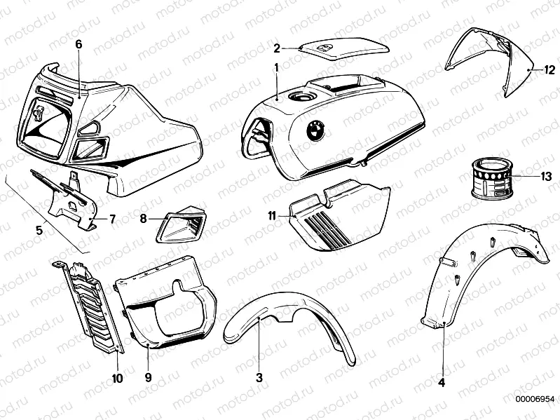 Painted parts 603 minzgrün hell