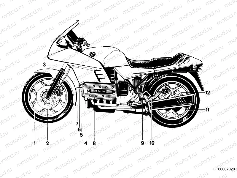 Painted parts 650 weiss/blau