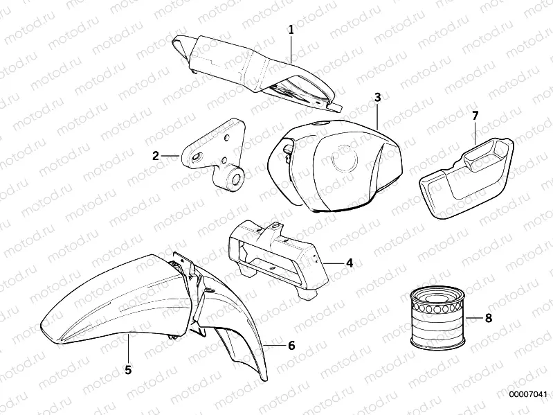 Painted parts 685 amethyst