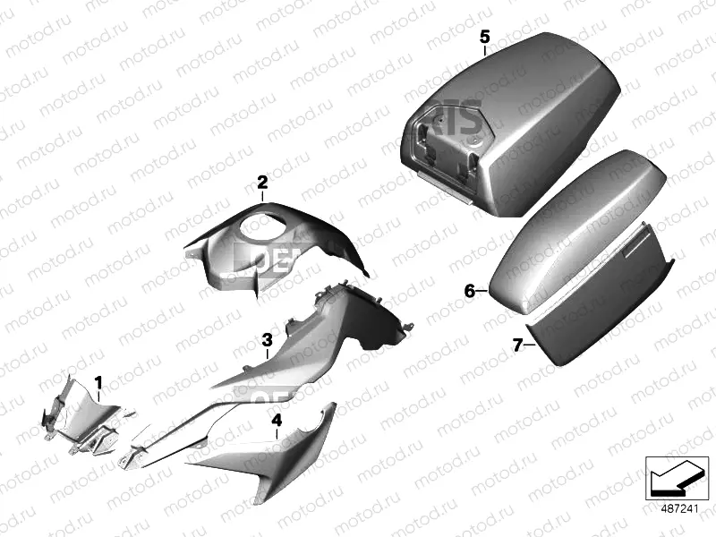PAINTED PARTS U751 ALPIN-WEISS 3