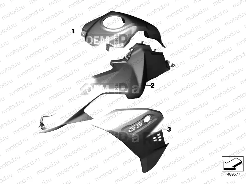 PAINTED PARTS WN86 LUPINBLAU MET.