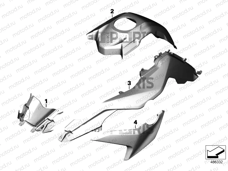 PAINTED PARTS YNB5 LIGHT-WHITE UNICOLOR