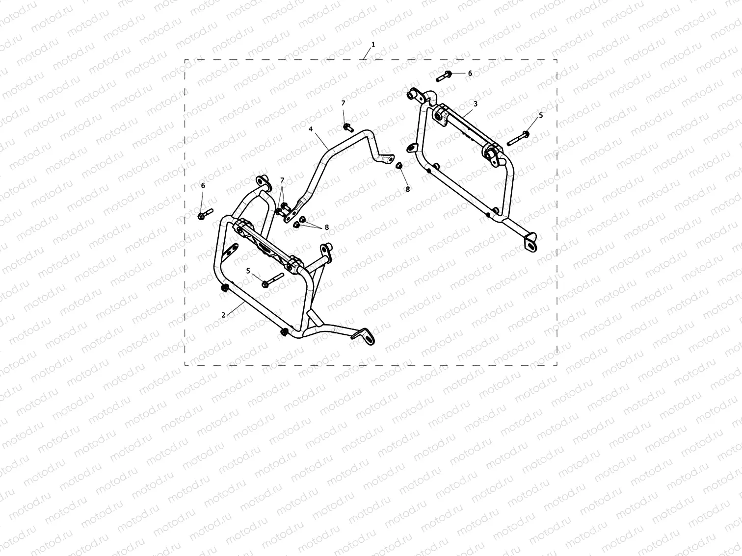 Pannier Mounting Frame Kit, Expedition