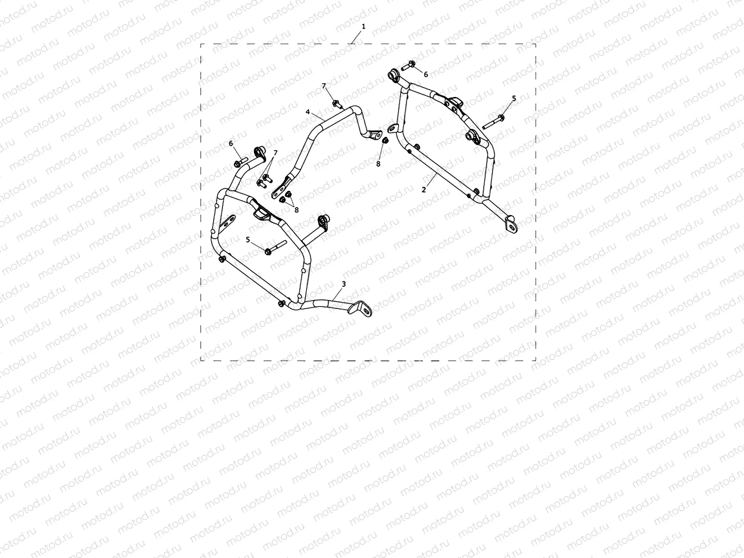 Pannier Mounting Frame Kit, Trekker