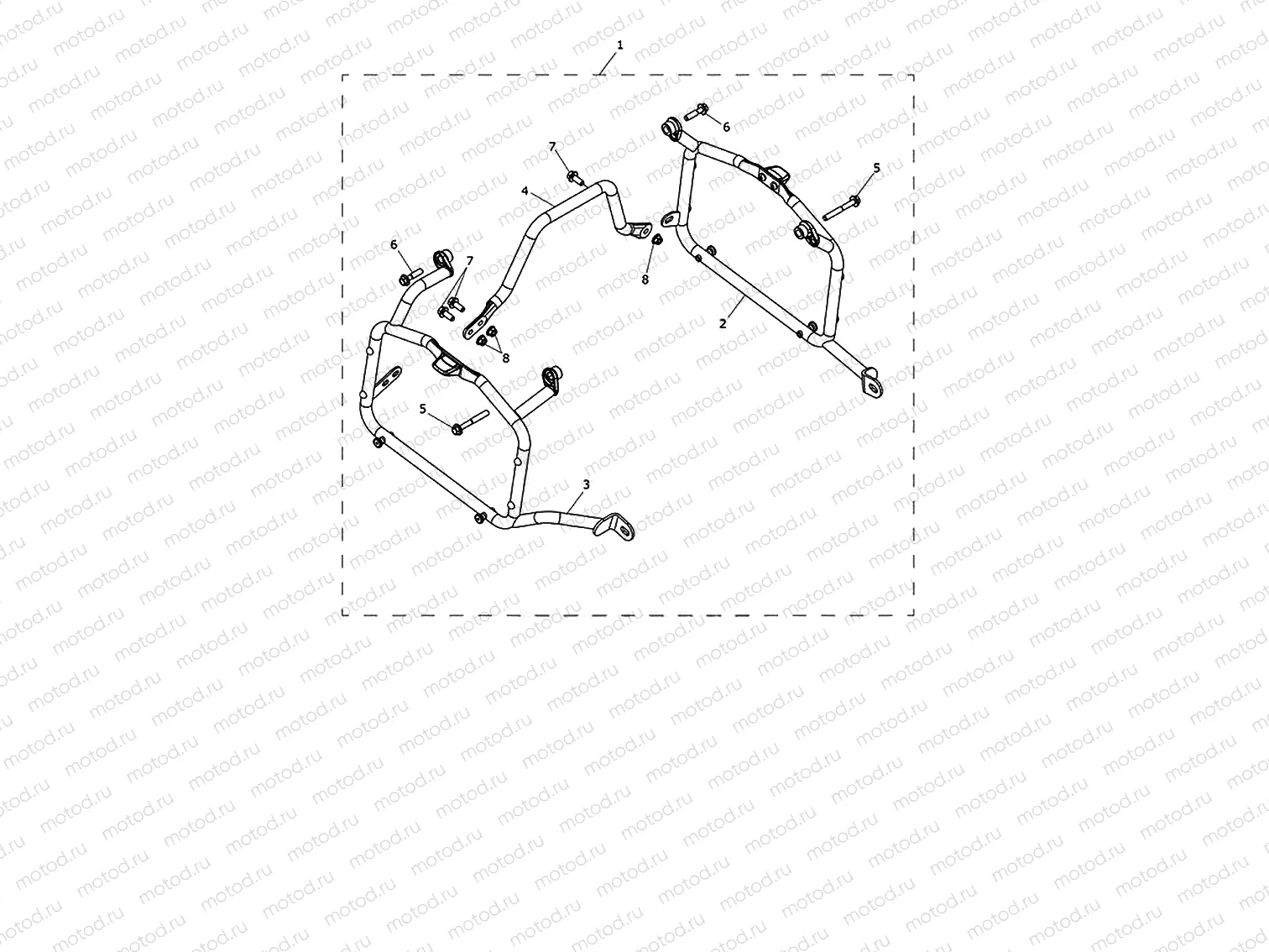 Pannier mounting kit (trekker)