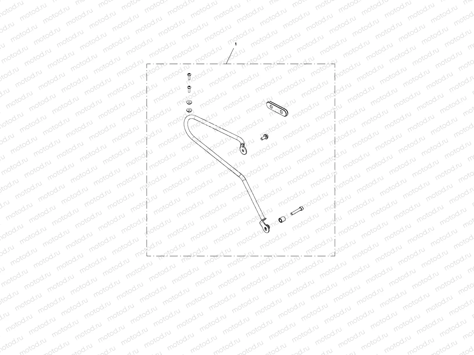 Pannier Rail Kit, LH