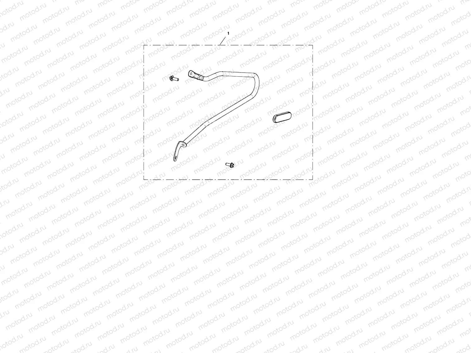 Pannier Rail Kit, LH