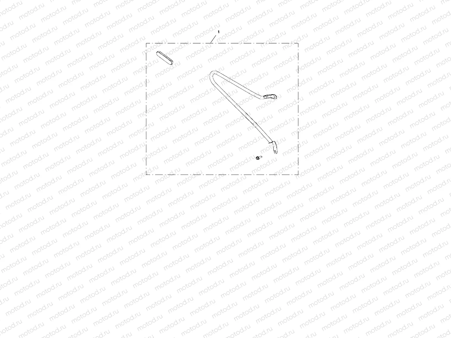 Pannier Rail Kit, RH