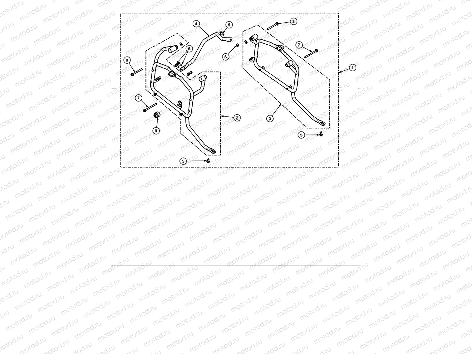 Panniers frame kit (trekker)