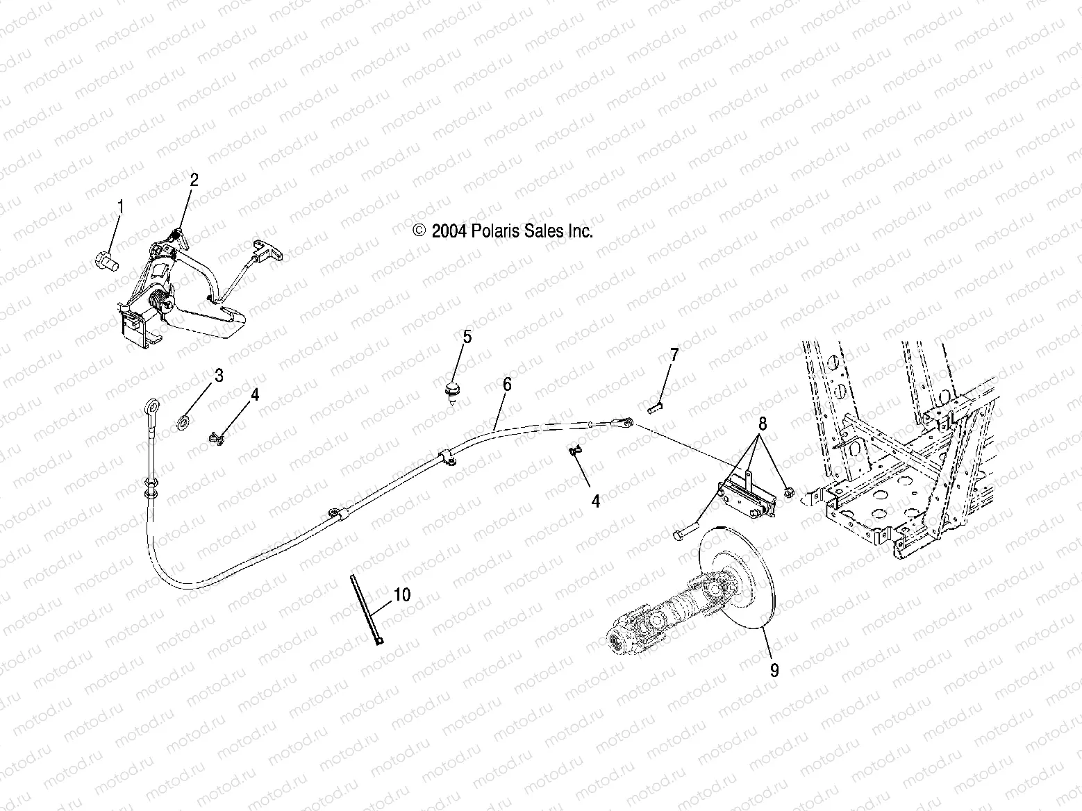 PARK BRAKE (2X4)(4X4) - R05RB50AA/RD50AA/AB/AC/AD (4995359535D03) | PARK BRAKE (2X4)(4X4) - R05RB50AA/RD50AA/AB/AC/AD (4995359535D03)