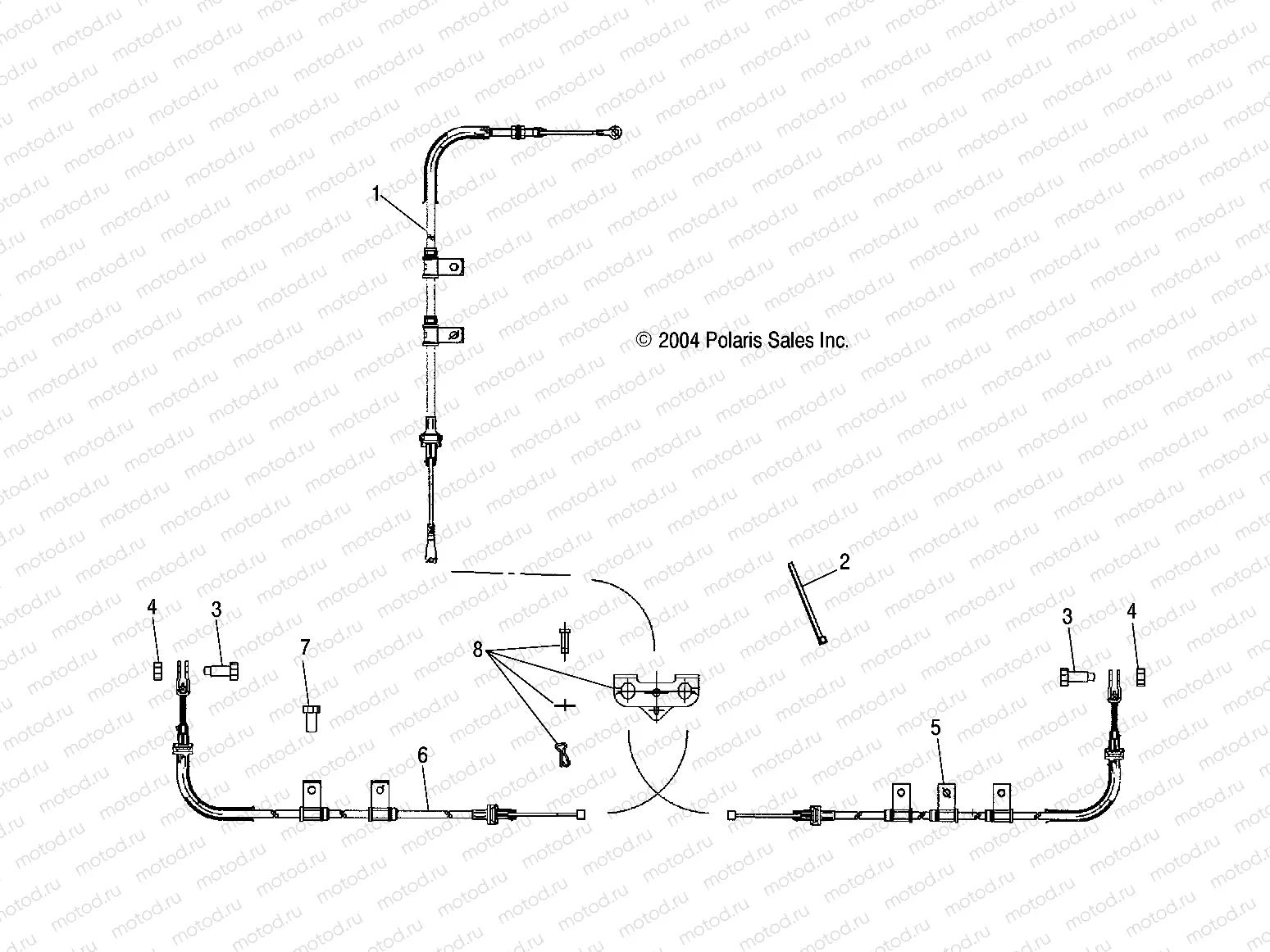 PARK BRAKE LOCK CABLES (6X6) - R05RF50AA/AB (4995359535C14) | PARK BRAKE LOCK CABLES (6X6) - R05RF50AA/AB (4995359535C14)
