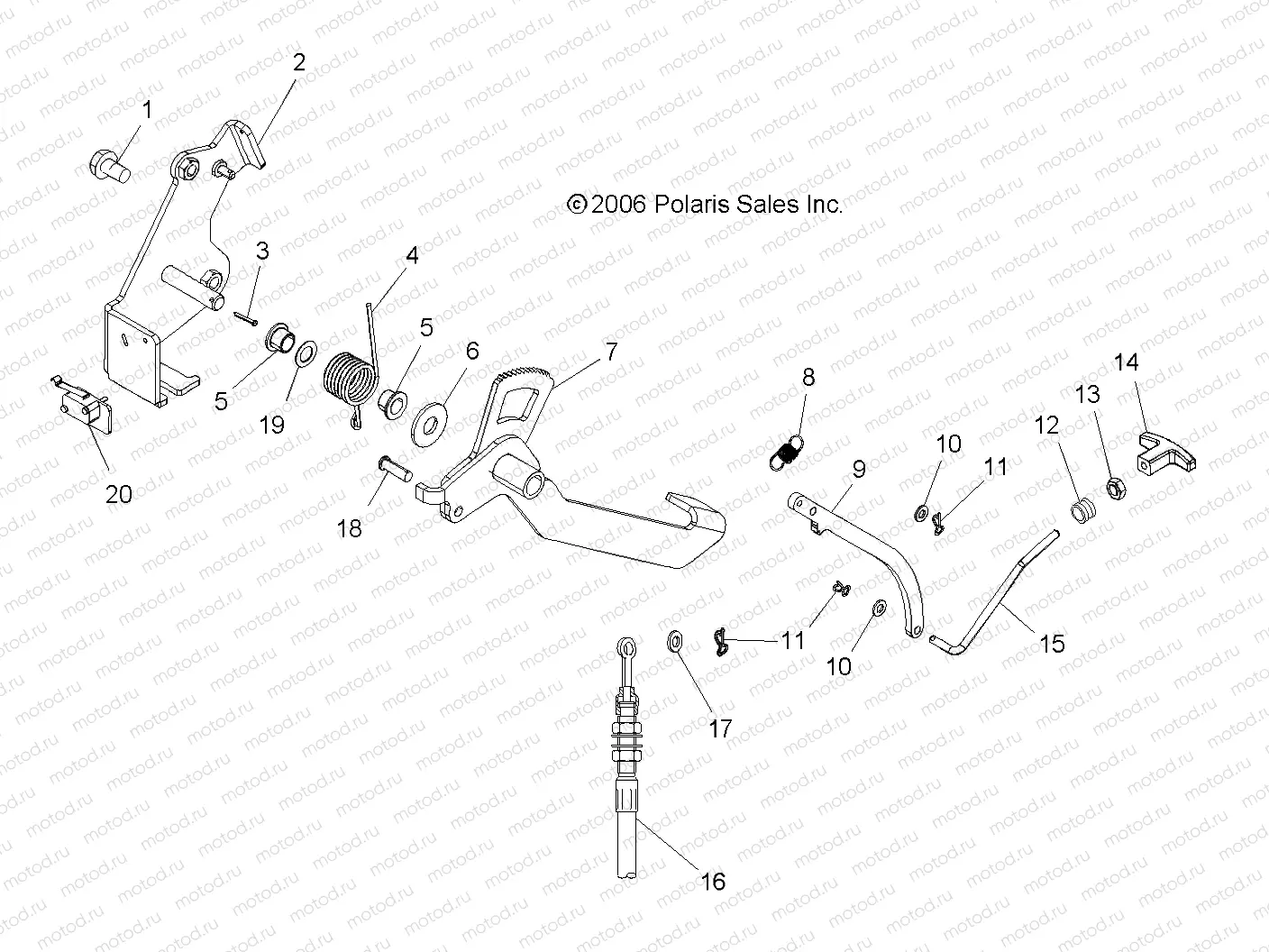 PARK BRAKE PEDAL - R06RB63AA (4999202159920215B13) | PARK BRAKE PEDAL - R06RB63AA (4999202159920215B13)