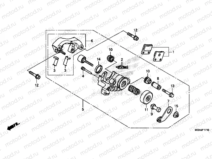 PARKING BRAKE CALIPER