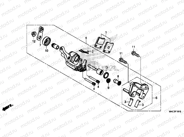 PARKING BRAKE CALIPER