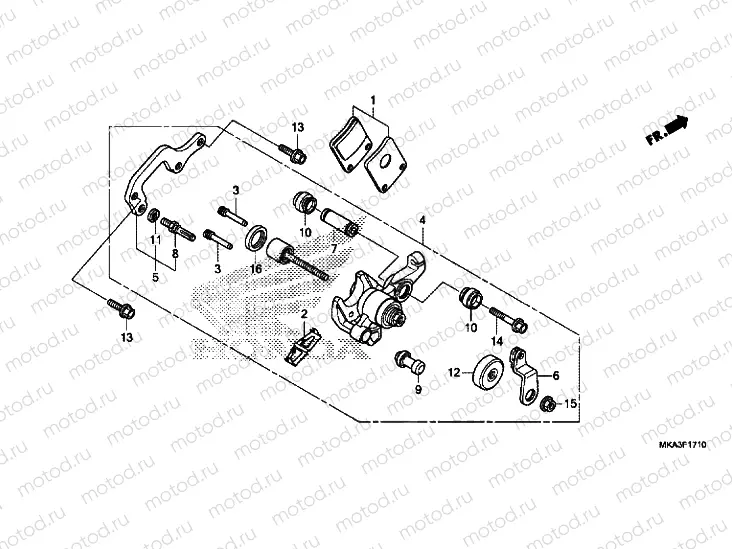 PARKING BRAKE CALIPER