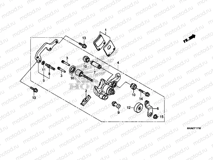 PARKING BRAKE CALIPER