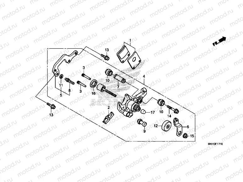PARKING BRAKE CALIPER