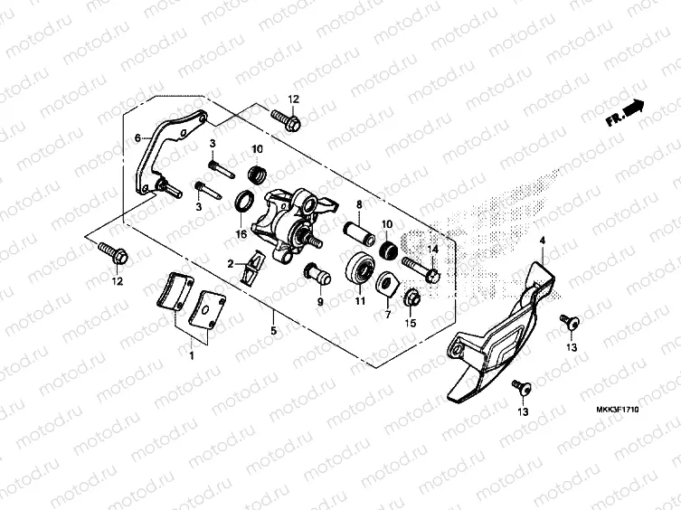 PARKING BRAKE CALIPER