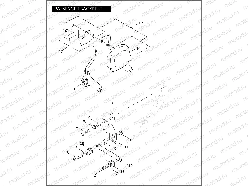 PASSENGER BACKREST