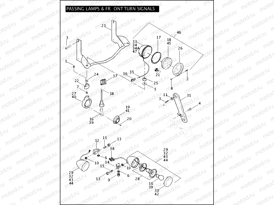 PASSING LAMPS & FRONT TURN SIGNALS (2 OF 2)