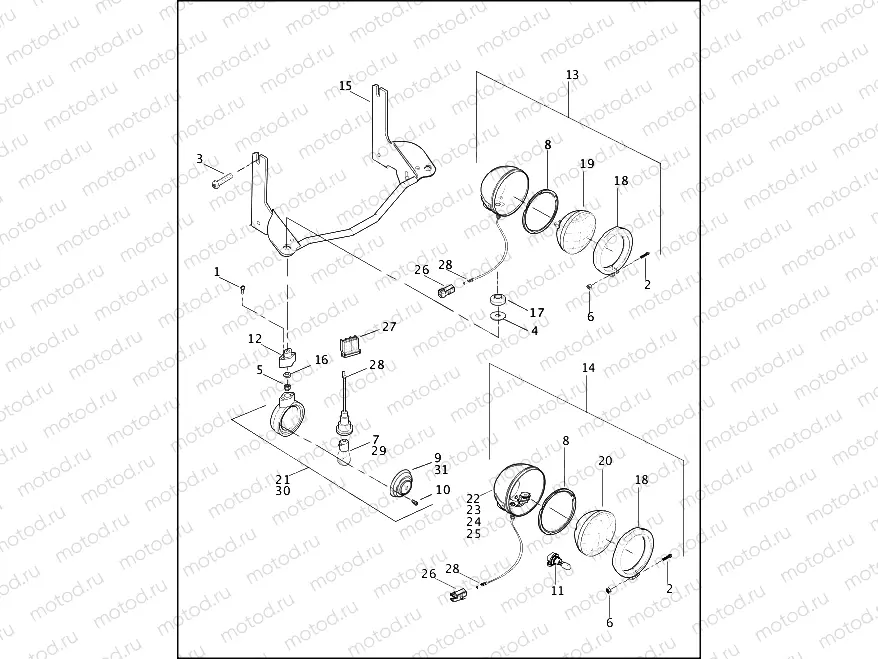 PASSING LAMPS & FRONT TURN SIGNALS